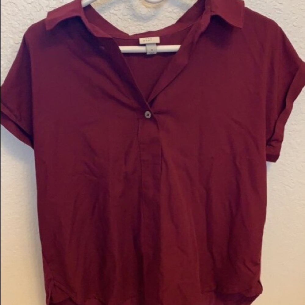 Red blouse